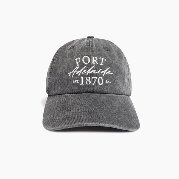 Port Adelaide Power Mens Adults Acid Wash Dad Cap