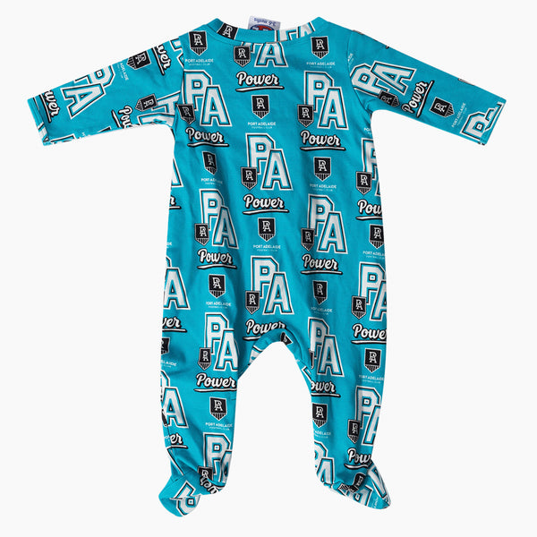 Port Adelaide Power AFL Baby Infant Coverall Romper Onesie