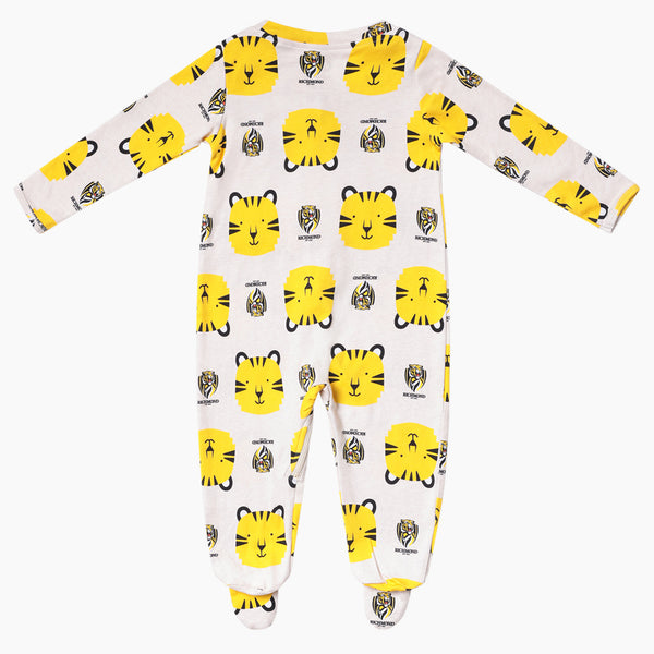 Richmond Tigers AFL Baby Newborn Coverall Romper Onesie