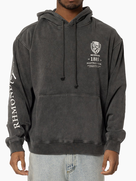 Richmond Tigers Mens Adults Acid Wash Hoodie