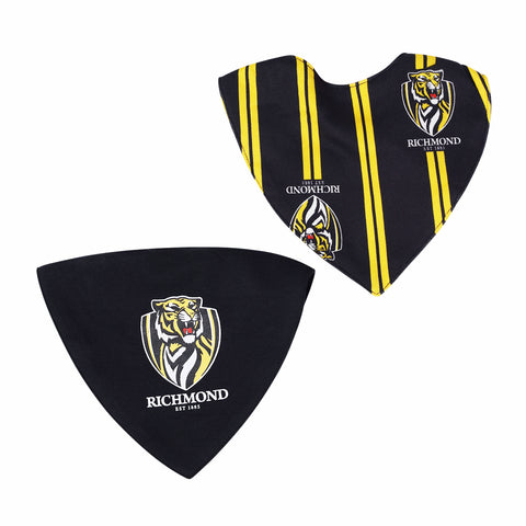 Richmond Tigers AFL Baby Bandana Dribble Bibs - 2 Pack