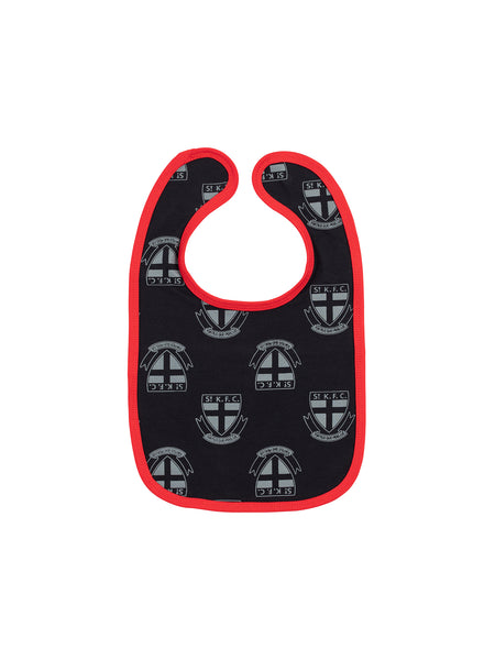 St Kilda Saints Babies Infants 2 Pack Bib Set