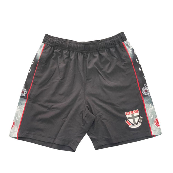 St Kilda Saints Mens Adults Indigenous Training Shorts
