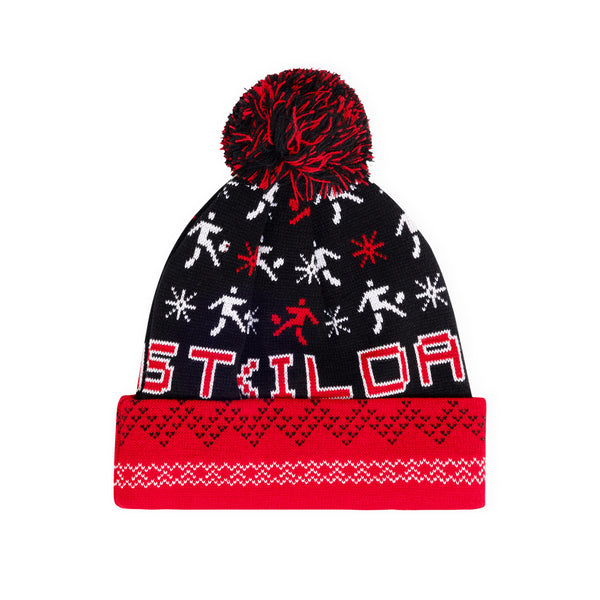 St Kilda Saints Mens Adults Pom Pom Ugly Beanie