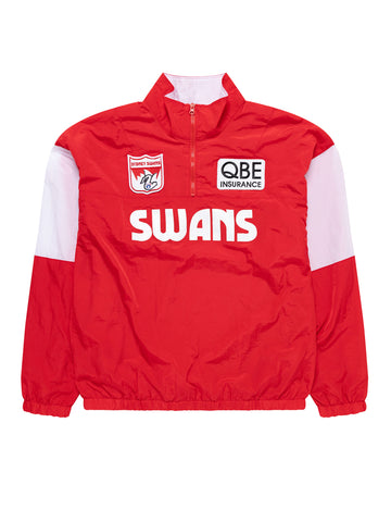 Sydney Swans Mens Adults Throwback Windbreaker Pullover Jacket