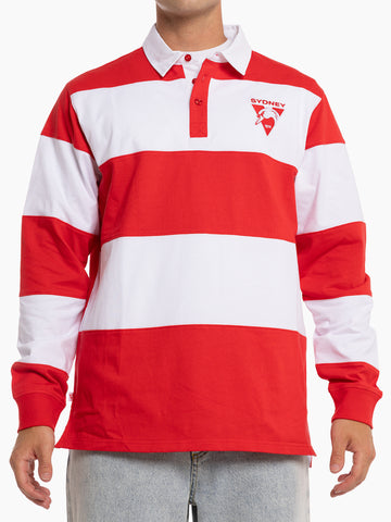 Sydney Swans Mens Adults Supporter Rugby Polo
