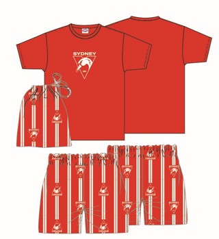 Sydney Swans Youth Game Day Pyjamas PJ Set