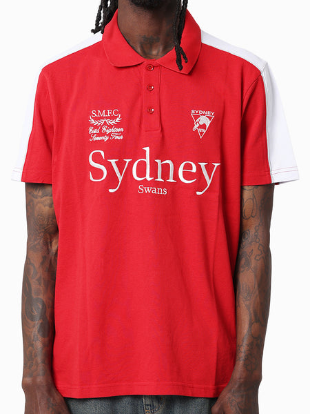 Sydney Swans Mens Adults Multi Logo Polo Shirt