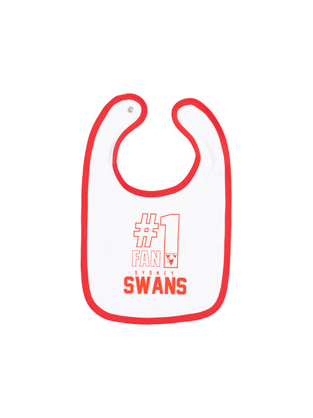 Sydney Swans Babies Infants 2 Pack Bib Set