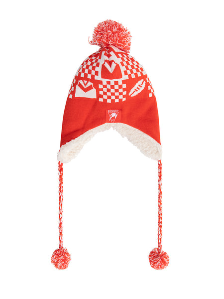 Sydney Swans Sherpa Fleece Winter Pom Pom Beanie
