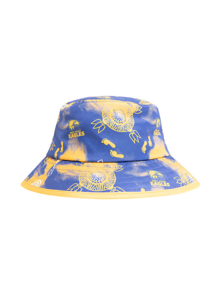 West Coast Eagles Mens Adults Indigenous Bucket Hat
