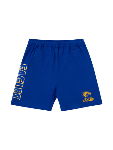 West Coast Eagles Kids Youths Performance Shorts