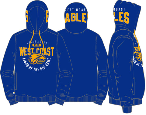 West Coast Eagles Kids Youths Supporter Hoodie