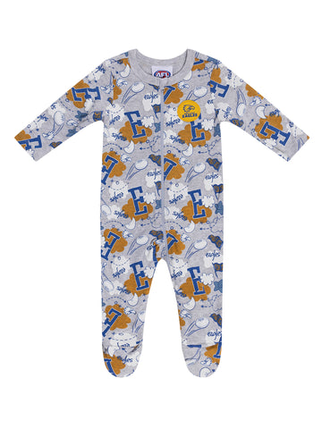 West Coast Eagles Babies Infants Cloud Coverall Romper Onesie