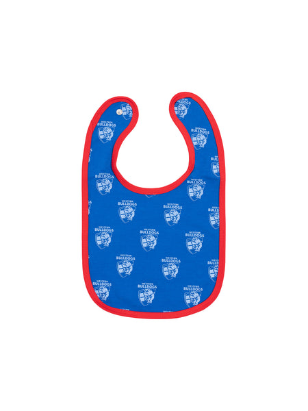 Western Bulldogs Babies Infants 2 Pack Bib Set