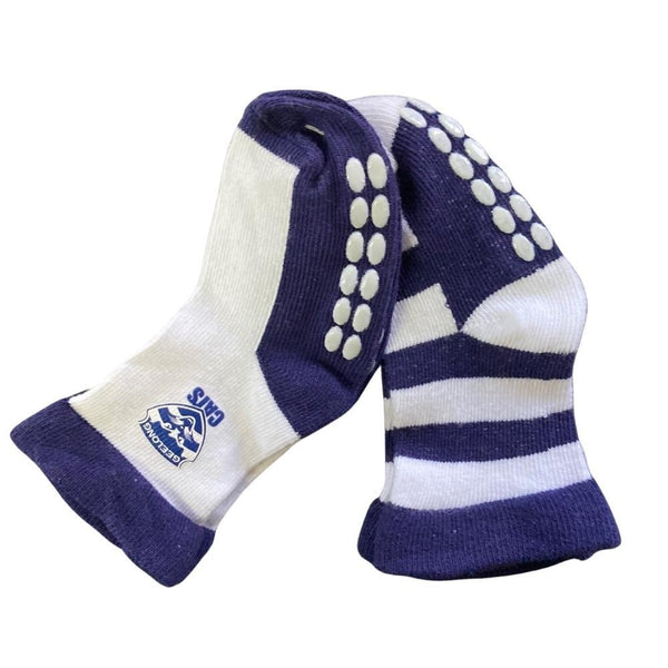 Geelong Cats Baby Infant Nonslip Crew Socks 2 pk