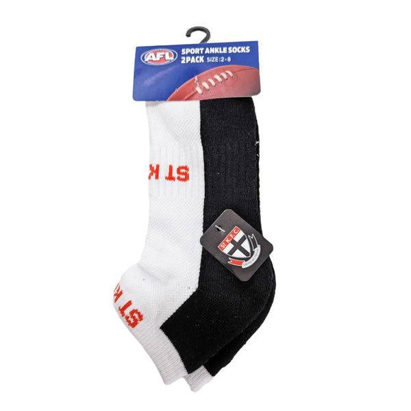 St Kilda Saints High Performance Sport Ankle Socks 2pk