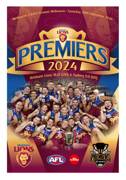 Brisbane Lions 2024 Premiers Premiership 3D Trophy Keyring