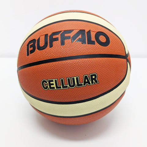 Buffalo Sports Cellular Rubber Basketball Brown Cream size 7