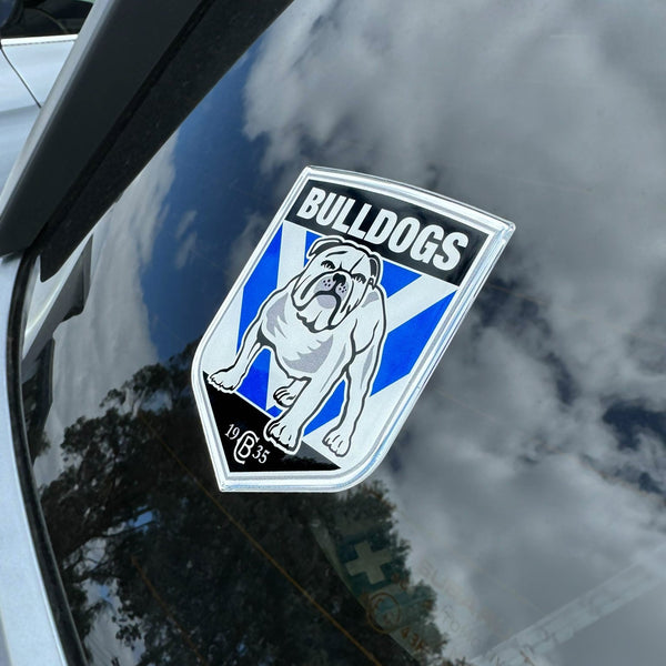 Canterbury Bulldogs NRL Premium Chrome Logo Decal Sticker