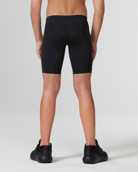 2XU Core Boys Youth Compression Shorts Black Nero