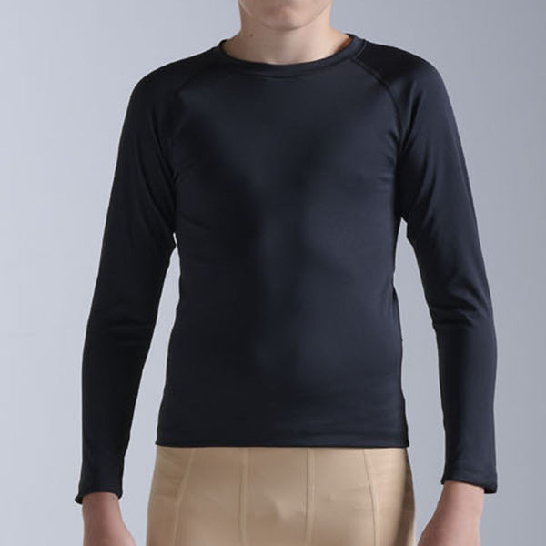 2XU Core Youth Compression Long Sleeve Top Black Silver CA7492a-BLK/SIL