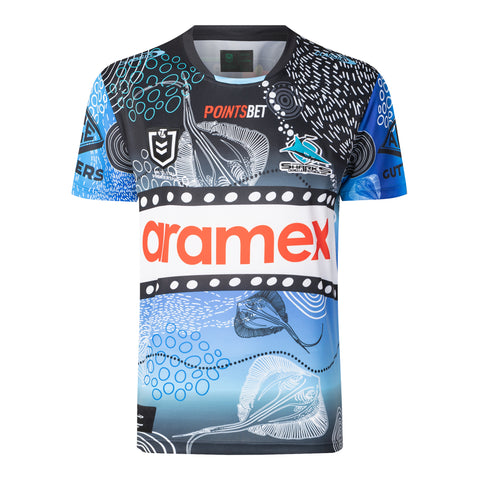 Cronulla Sharks NRL Mens Adults Indigenous 2024 Jersey