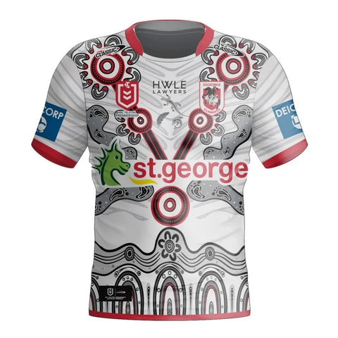 St George Dragons NRL Mens Adults Indigenous 2024 Jersey