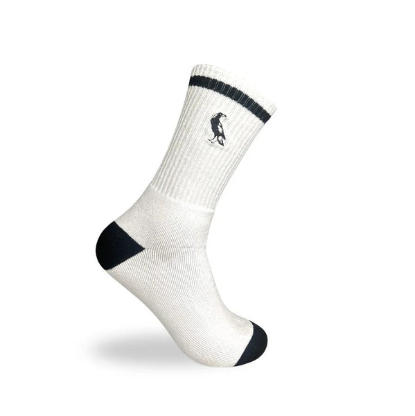 Collingwood Magpies Full Terry Sport Crew Socks