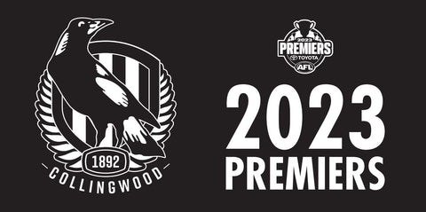 Collingwood Magpies 2023 Premiers Pole Flag EA 90 x 180cm