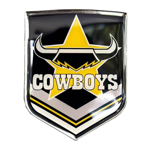 North Queensland Cowboys NRL Premium Chrome Logo Decal Sticker