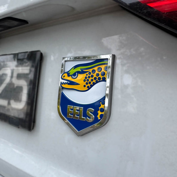 Parramatta Eels NRL 3D Peel-N-Stick Chrome Car Badge
