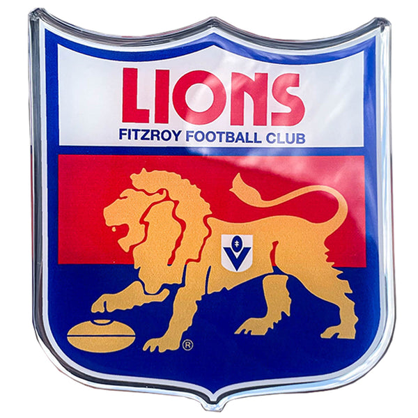 Fitzroy Lions Retro Logo Car Decal Coated Auto Sticker