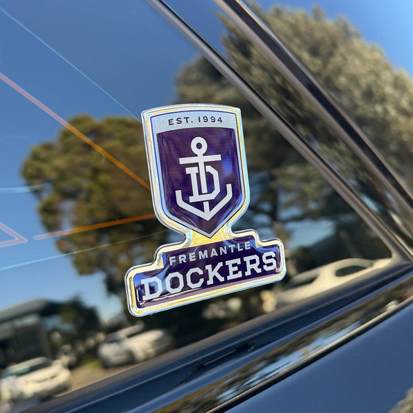 Fremantle Dockers Premium Chrome Car Decal Coated Auto Sticker