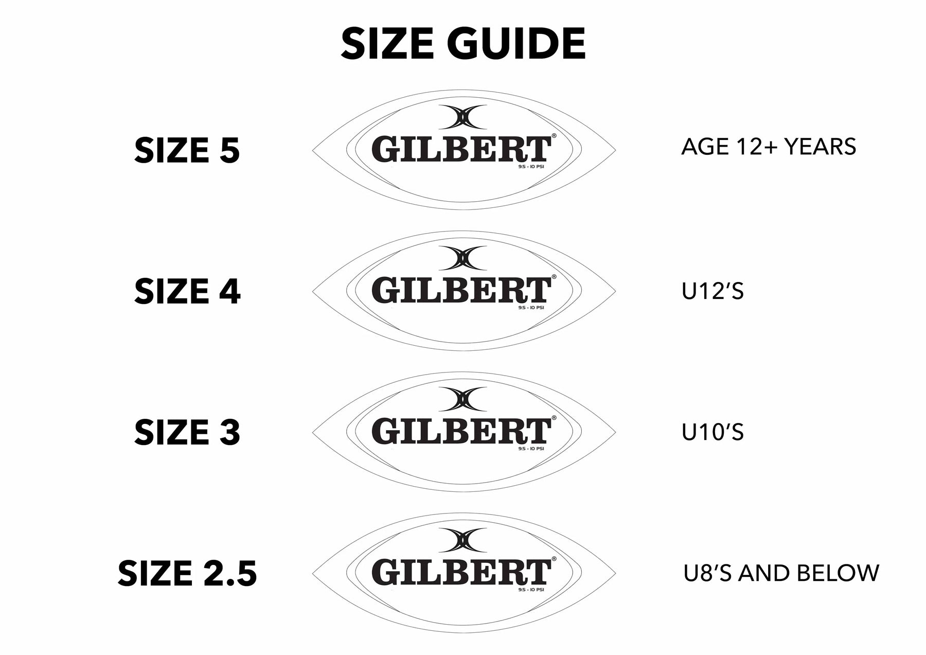 Gilbert Pp5 Gilbert Rugby Union All Blacks Supporter Ball