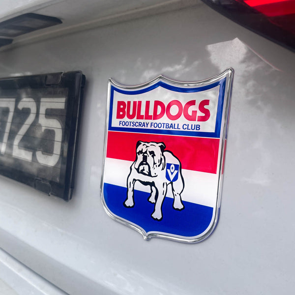 Western Bulldogs Retro Logo Car Decal Coated Auto Sticker