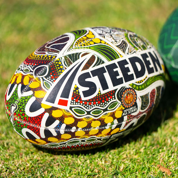 Steeden NRL Indigenous All Stars Supporter Football Rugby League Ball