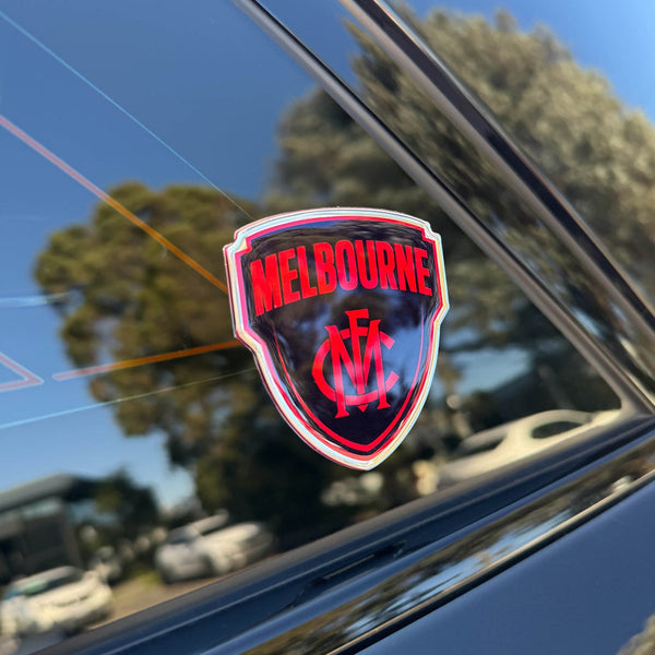 Melbourne Demons Premium Chrome Car Decal Coated Auto Sticker