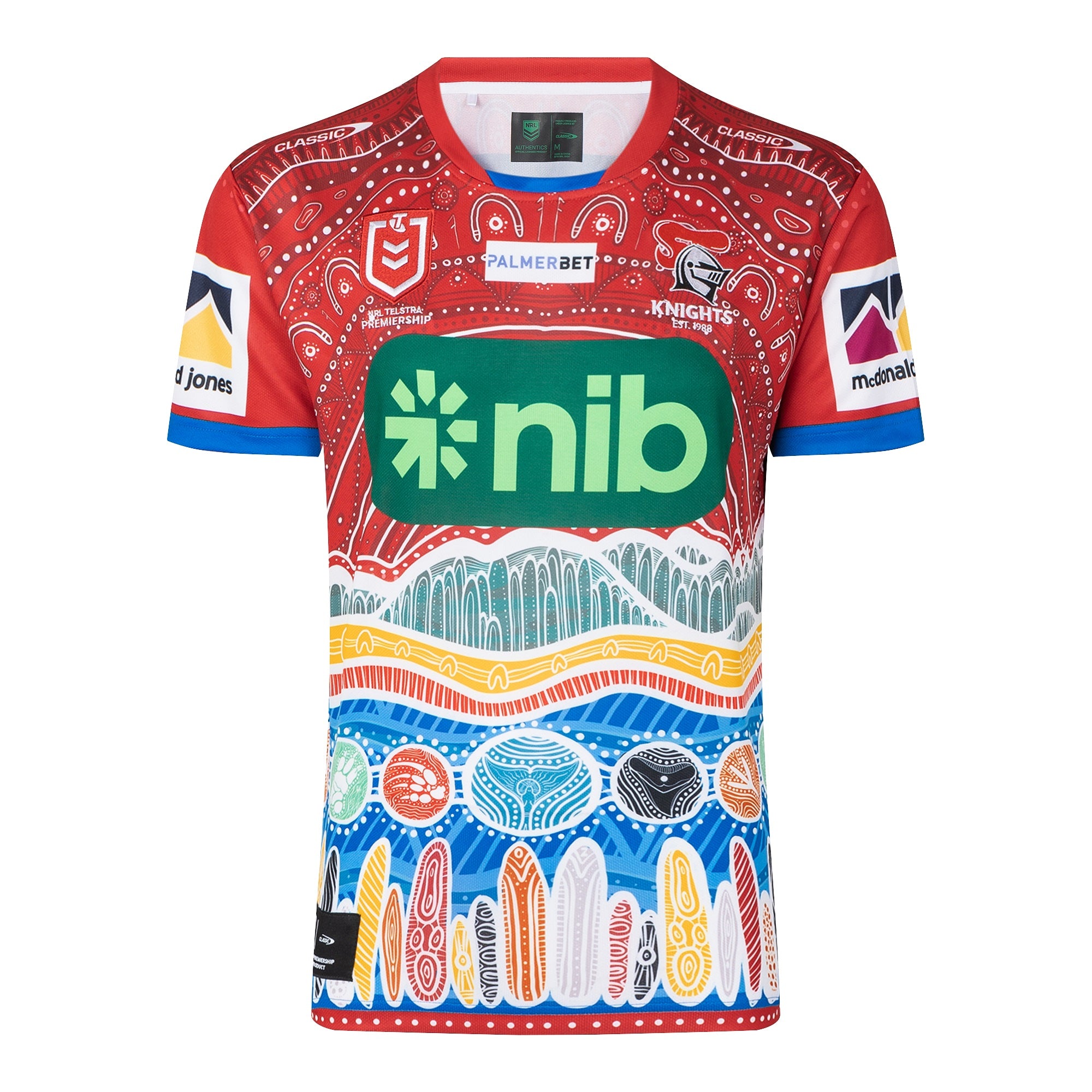 Newcastle Knights NRL Mens Adults Indigenous Jersey - Main Image