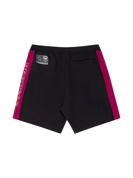 Brisbane Broncos NRL Mens Adults Performance Shorts
