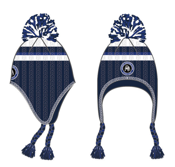 Canterbury Bulldogs NRL Mens Adults Novelty Pom Pom Beanie