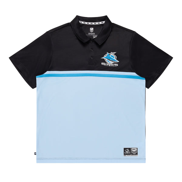 Cronulla Sharks NRL Mens Adults Performance Polo