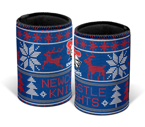 Newcastle Knights NRL Christmas Ugly Can Cooler