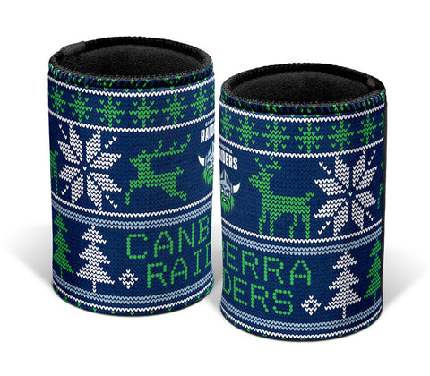 Canberra Raiders NRL Christmas Ugly Can Cooler