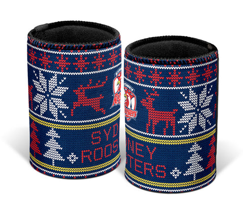 Sydney Roosters NRL Christmas Ugly Can Cooler
