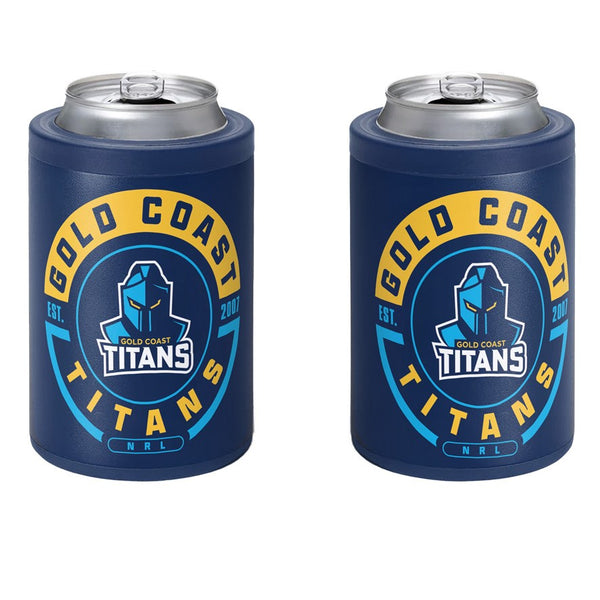 Gold Coast Titans NRL Insulated Can Cooler with Lid