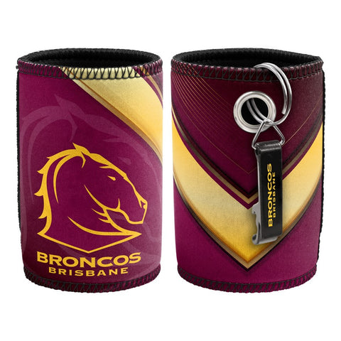 Brisbane Broncos NRL Can Cooler with Bottle Opener