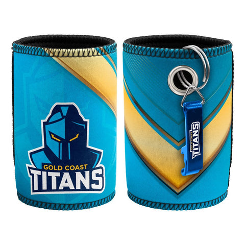 Gold Coast Titans NRL Can Cooler with Bottle Opener