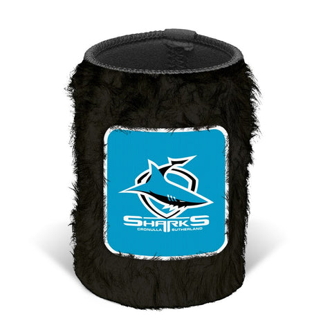 Cronulla Sharks NRL Fluffy Can Cooler Stubby Holder