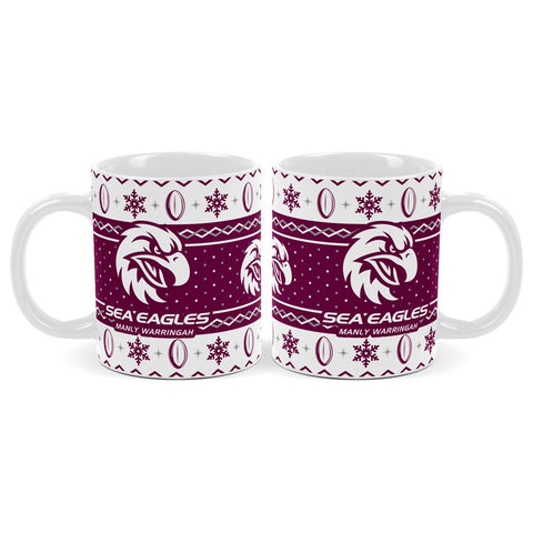 Manly Sea Eagles NRL Christmas Mug